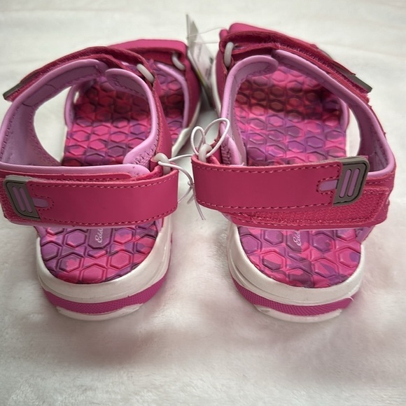 Eddie Bauer Girls Cascadia Hit Pink Tie Dye Sandals Hook & Loop Size 3M NWT - Picture 10 of 11